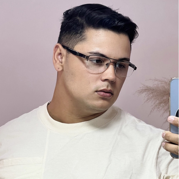 Armação de Óculos AQ240510 Retangular Marrom